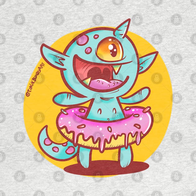 donut monster by toxikbloodyart